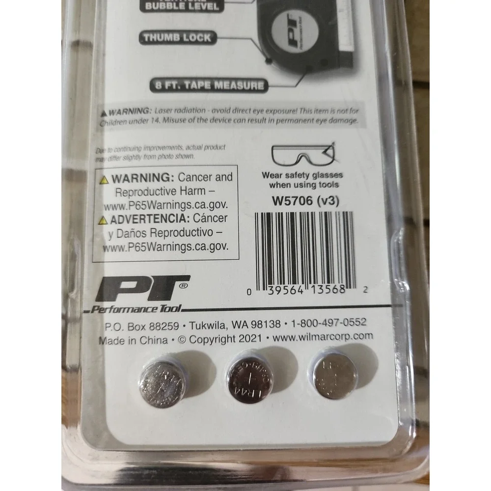 Performance Tool Laser Pro SAE/Metric 4-in-1 Measuring Tool Set